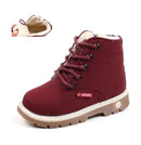 Children Casual Shoes Kids Autumn Winter Martin Boots Boys Shoes Fashion Leather Soft Antislip Girls Boots 21-30 Sport Running Shoes