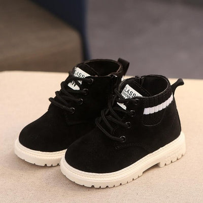 Children Casual Shoes Kids Autumn Winter Martin Boots Boys Shoes Fashion Leather Soft Antislip Girls Boots 21-30 Sport Running Shoes