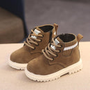 Children Casual Shoes Kids Autumn Winter Martin Boots Boys Shoes Fashion Leather Soft Antislip Girls Boots 21-30 Sport Running Shoes