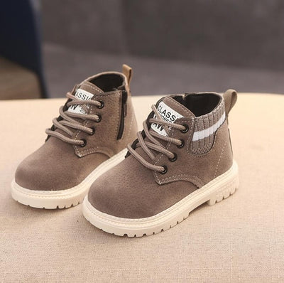 Children Casual Shoes Kids Autumn Winter Martin Boots Boys Shoes Fashion Leather Soft Antislip Girls Boots 21-30 Sport Running Shoes