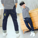 IENENS Kids Boys Jeans Baby Clothes Classic Pants Children Denim Clothing