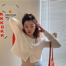 Style O-neck Short Knitted Sweaters Women Thin Cardigan Fashion